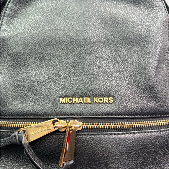 EUC Michael Kors Leather mid-size backpack - Picture 2 of 7